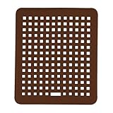 Spülbeckenmatte eckig braun Spüle Becken Abwasch 31,5 x 27 cm