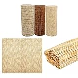 Bambus-Sichtschutz Schilfrohrmatte 100cm 200cm 300cm 400cm 500cm Bambus Matten Outdoor Sichtschutzzaun Natürliches Material Sonnenschutz Gartensichtschutz Balkonsichtschutz Zaun