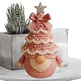 Häkelsets für Erwachsene – Anfänger-Weihnachts-Häkelbaum-Zwerg-Dekorationsset, Lernen, einfaches Bastelzubehör für den Urlaub, Basteln zu Hause, Erwachsene, Mädchen, Kinder, Teenager