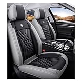 DINGQINGYUN Universal-Sitzbezug Komplett-Set Für Mercedes-Benz Classe A A200 A180 W169 A160 A150, AutositzbezüGe Set Leder, 5-Sitze Universal-SitzbezüGe Auto Komplettset(A(Greyish Black))