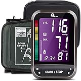 Blutdruckmessgerät, Digitale Oberarm-Blutdruckmessgerät 1byone mit leicht lesbarem LCD Screen mit Hintergrundbeleuchtung, Universal-Manschette aus Nylon und Aufbewahrungstasche, Schwarz