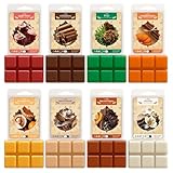 SNOWSEN Herbst Duftwachs für Duftlampe, Natürliches Wax Melts Sojawachs Schmilzt, Wachswürfel, Duftwachswürfel für Raumdüfte, Wachstörtchenfür für Duftlampe für Wachs, Duftgeschenkset für Damen