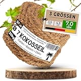 deli4you - Kokosseil Gartenseil für Pflanzen – 7mm x 50m Kokosstrick für Bäume Kokosfaserschnur Baumbinder Kokosseil für Bäume unbehandeltes Kokosband Gräser zusammenbinden