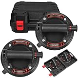 2er-Set 8' Saugheber Fliesenheber, Vakuum Saugheber, 480lb (220kg) Tragfähigkeit Starker Saugnapf-Geeignet für schweres Glas, Saugheber für Glas, Fliesen, Marmor, Tragkraft