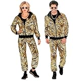W WIDMANN MILANO Party Fashion - Kostüm Trainingsanzug, Animal Print, 80er Jahre Outfit, Jogginganzug für Karneval & Party