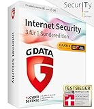 G DATA Internet Security 3 für 1 Sonderversion |3 Geräte - 1 Jahr | Antivirus Programm mit Kindersicherung | PC, Mac, Android, iOS | DVD | inkl. Webcam-Cover | zukünftige Updates inklusive