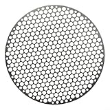 Rundes Grillnetz, Edelstahl, rundes Grillnetz, Grillmatte, Kohleofen, Dampfgrillrost, für Grill, Holzkohlegrillen, Backen, Trocknen (26 cm)