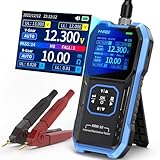HRM-10 Batteriekapazität Innenwiderstandstester Tragbarer Multifunktionaler 4 Draht Tester für Batterien 100V 200 Ω Internes Widerstandsmessgerät und Genaues Spannungsmessgerät Widerstandstester