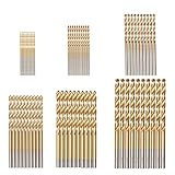 HPMAISON 60 Stück HSS Bohrer Set Metall Spiralbohrer Set Handspiralbohrer Bohrersets Werkzeuge 1/1,5/2/ 2,5/3/3,5 mm für Bohren Holz Kunststoff und Aluminium