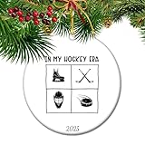 In My Hockey Era - 2025 Spieler-Andenken Ornament, Handschuhe aus, Game On für Eisliebhaber