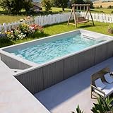 Personalisierbarer Außenpool, stilvolle Infinity-Pools, Fiberglas-Familie, großer Behälter für Resort, Villa und Nutzung