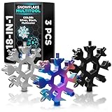KETAR Schneeflocken-Werkzeug, 18-in-1-Multifunktionswerkzeug, Schraubendreher, Multitool, Taschen-Schraubendreher, nützlich, coole Gadgets, Flaschenöffner, Schlüsselanhänger, Edelstahl, Dosenöffner,