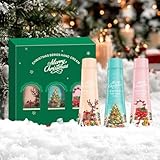 3 Stück Handcreme Weihnachten Set,Mini Hand Creme Geschenkset, Trockene Rissige Hände Feuchtigkeitscreme für den Winter,Hand Cream für trockene Hände für Frauen Mutter (Green, 30g)