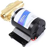 Druckwasserpumpe Frischwasserpumpe 12 V Selbstansaugende Sprühpumpe 30L/min Wasserpumpe Membranpumpe 120W Automatische Wasserpumpe Druckpumpe für Haus Dusche Garten RV Wasserhähne (30L/min)