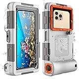 ShellBox wasserdichte Handyhülle 7.0 Zoll Unterwasser Wasserfeste Handy Wasserschutzhülle Handytasche Wasserdicht Schwimmen Baden Compatible für iPhone 16 15 Pro 14 13 15 16 Pro Max Samsung S24 S23