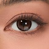 Rosa-braun Kontaktlinsen farbig | Brown Monatslinsen | weiche Linsen | 2 Stück Farblinsen + Linsenbehälter | natürliche Farben | Floral Skirt(-7.50 Dioptrien)