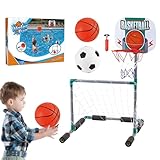 Kustimantu Basketball für Pool – Interaktive Spiele für Pool – schwimmend interaktiv mit Fußballtor für und Jugendliche Partys im Freien, Strand, Rasen, Garten