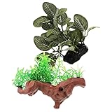 BUGUUYO 2 Stück Künstliche Pflanzen Für Aquarien Dekoration Und Landschaftszubehör Langlebig Und Pflegeleicht Ideal Für üßwasseraquarien Und Aquarienlandschaften