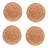 Toyvian 4 Stück Tischfußball Ballpumpe Fußbälle Fußballtisch Spiel Air-Hockey-Tisch Korkball-Set Langlebiger Korkball verschleißfeste Holzkugeln kleine Kickerbälle Minibälle hölzern Khaki