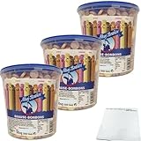 usy Bundle für Ahoj Brause Bonbons Brauseplättchen mit Zitronen Orangen Himbeer Cola Geschmack 3er Pack (3x1800g) + usy Block