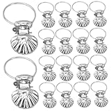 DIYEAH 50 Stück Teiliges Metall Gardinenklammern Muschelform Rostfrei Vielseitig Einsetzbar für Vorhänge Kleidung Handtücher Einfache Montage Langlebig