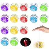 YANGUN 15 Stück LED Licht Jo-Jo, JoJo Spielzeug, Kunststoff Responsive Yoyo, Beleuchten JoJo Kinder für Geburtstag Party Gastgeschenk Mitgebsel Klassenzimmer Preise