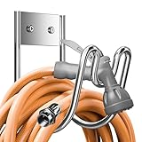 Josmimic Edelstahl Schlauchhalter Gartenschlauchhalter: Gartenschlauch Halterung SS 304 - Schlauchhalter Wand Für Wasserschlauch Verlängerungskabel Vakuumschlauch.