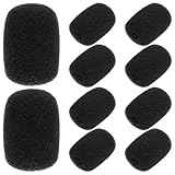 Lurrose 10 Stück Mikrofon Windschutz Schaumstoff für Helm Headset Kompatibel mit V3 V9 Leichte Lavalier Mikrofonabdeckung zur Geräuschreduzierung und Klarer Klangqualität