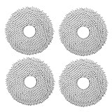 4x Mop Stoff Roboter Staubsauger Ersatzersatz Ersatz Wischentücher Wischwerkzeug Kehrteile Kompatibel Für P10/Qrevo Feine Glasfasermaterialpolster Reinigung Von Tüchern Pads Ersatz Bodenreinigung