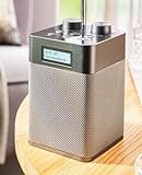 NEWTRO Tragbares DAB-Radio Vertikal - 2.200mAh Akku-Power für DAB/FM/BT- & USB-Wiedergabe inkl. Ladekabel und ausziehbarer Teleskopantenne