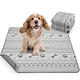 Super saugfähige Welpen unterlagen, 2 waschbare Pipimatten für Hunde, wasserdichte Haustier Urinunterlagen für Welpen, alte oder inkontinente Hunde