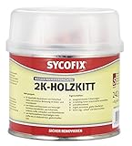Sycofix 2-K Holzkitt 242 g + 8 g Härter, innen und außen, Verkleben von Holz, Metall, Keramik, Stein, Glas, Holzspachtelmasse, Füllmasse zum Reparieren von Holzschäden, rissbeständig