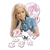 Trefl – Konturenpuzzle aus Holz: Barbie, Schöne Barbie – 50 Elemente, Wood Craft Junior, Unregelmäßige Formen, 10 Figuren, Modernes Puzzlespiel, Spiel für Kinder ab 5 Jahren
