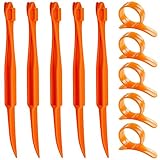 Senhai Orange Citrus Peelers, Set von 10 Kunststoff Frucht Zitrone Hautentferner Slicer