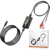 Neoteck DA Wandler 192kHz DAC Konverter Optisch auf RCA-Kabel 1,8M mit Eingebauter Audio-Verstärker-Chip Optischer Digital Audio Converter Für HDTVs, Set-Top-Boxen, DVD/Blu-ray-Player