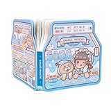 Süße Cartoon Getränke-Box Serie Handbücher, Mädchen Herz exquisite karierte Handbücher – täglich Joghurt