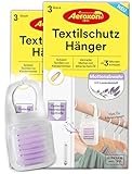 Aeroxon Textilschutz Hänger 2x3 - Mottenschutz für Kleiderschrank, Wirksamer Mottenschutz von Textilien und Geweben vor Kleidermotten für bis zu 3 Monate, Mottenfalle kleidermotten mit Lavendel duft