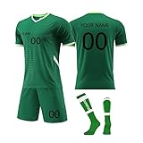 Maßgeschneiderte Fußballtrikots Individuelles Fußballtrikiot Benutzerdefiniert Trikot Personalisiertes Trikot Set Kinder Fußball Set Herren Trikots Shorts Socken Set