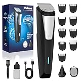 Valano Haarschneidemaschine, Barttrimmer Herren USB-Ladung Trimmer Herren Nasenhaartrimmer Haarschneidemaschine Profi Präzisionstrimmer 3 in 1 Set mit 9 Aufsätzen von 1-16 mm