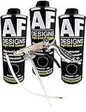 Alex Flittner Designs Steinschlagschutz/Unterbodenschutz schwarz 3x1kg überlackierbar + Unterbodenschutz Pistole Hohlraumpistole | Rostschutzpistole | Spritzpistole