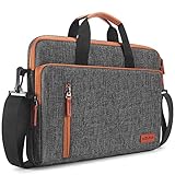 KIZUNA Laptoptasche 15.6 Zoll Notebook Tasche 15 Zoll Laptop Sleeve für 16' MacBook Pro M1&M1 Max 2021/16' Huawei MateBook 16&D16/Lenovo Ideapad 5/HP/Dell/ASUS Schultertasche Case Hülle Bag,Braun