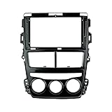 9-Zoll-2-Din-Autoblende/Passend for Toyota Yaris MT 2018-2019, Stereo-Armaturenbrett-Installation, Doppel-Din-DVD-Rahmen/Passend for Toyota Vios MT 2018 Auto-Audio-Rahmen(Frame and cable)