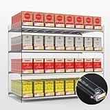 Kommerzieller Zigarettenhalter mit automatischen Schiebern für Wandmontage/Arbeitsplattenvitrinen, transparentes Präsentationsregal für Convenience Stores Vapes Vitrinen