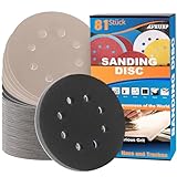 81 Stück Schleifpapier 125mm Klett Nass Trocken Profi Schleifscheiben Rund 8 Loch Siliciumcarbid Schleifblätter(Mit Körnung 240/400/600/800/1000/1500/2000/3000 x10) für Exzenterschleifer-ALPXUXP