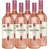 Freixenet Mederaño Rosado Spanischer Roséwein (6 x 1 l) - halbtrocken, frisch und fruchtig im Geschmack, geeignet als Aperitif, zu Gegrilltem oder zur Käseplatte