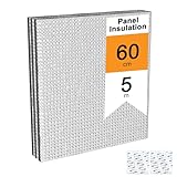 YRHome 3㎡ Isolierfolie Dämmfolie 0.6x5m Reflexionsfolie Heizung Alu Isoliertapete Aluminium Thermofolie Heizkörper 3-4mm Dicke Isolierungsfolie Wärmedämmung Wärmehaltung