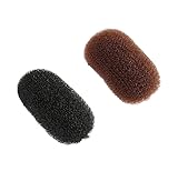 Duehut Haarspangeneinsätze, charmantes Haarstyling-Werkzeug, Haarclips, Bump It Up Volumeneinsätze für Damen, Mädchen, Schwarz und Braun, 2 Stück