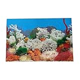BESPORTBLE 1Stk Aufkleber für Aquarien Aquarium Dekoration Aquarium rückwand Aquarium Wanddekoration Water Proof Korallen Bausatz Aquarienbild selber Machen Aquarienhintergrund Dickfilmpapier