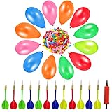 Ballon Spiel Set 12 Stück Dartpfeile Pfeile und 500 Stücke Latex Ballon mit 1 Ballonpump, Latex Ballon Dartspiel Spiele Dart Pfeile für Kinderparty Karneval Geburtstags