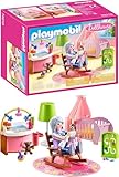 PLAYMOBIL Dollhouse 70210 Babyzimmer mit Babybett und Figuren, ab 4 Jahren